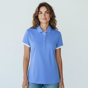 Nike Golf Dri-FIT Polo Shirt Womens Medium Blue NWOT Short Sleeve 725583-412